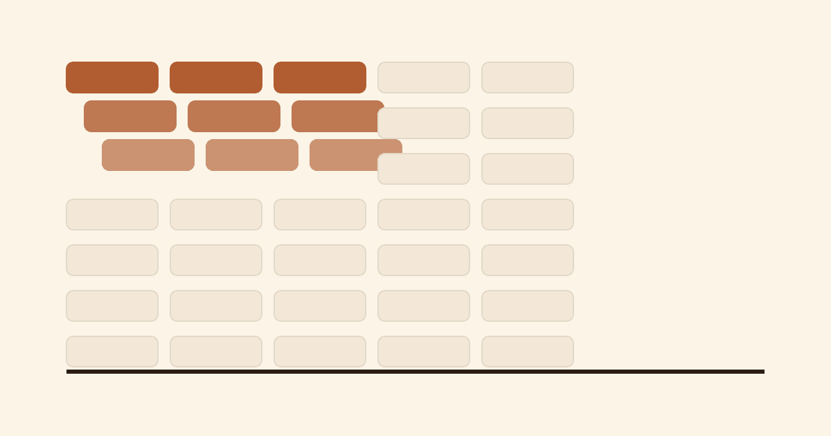 Rows lifting out of a spreadsheet grid into structured records