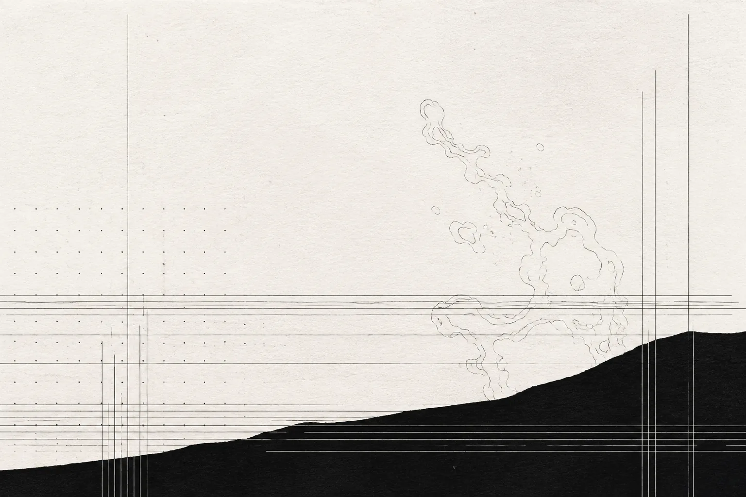 Abstract ledger composition inspired by Philippine island forms